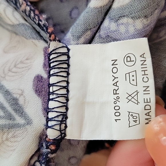 Jaase Colorful Boho Print Bell Sleeve Blouse - Size Small - Picture 8 of 8